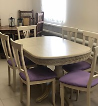 Столы, стулья, столовые группы